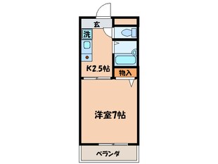 クレ－ル山陵の物件間取画像